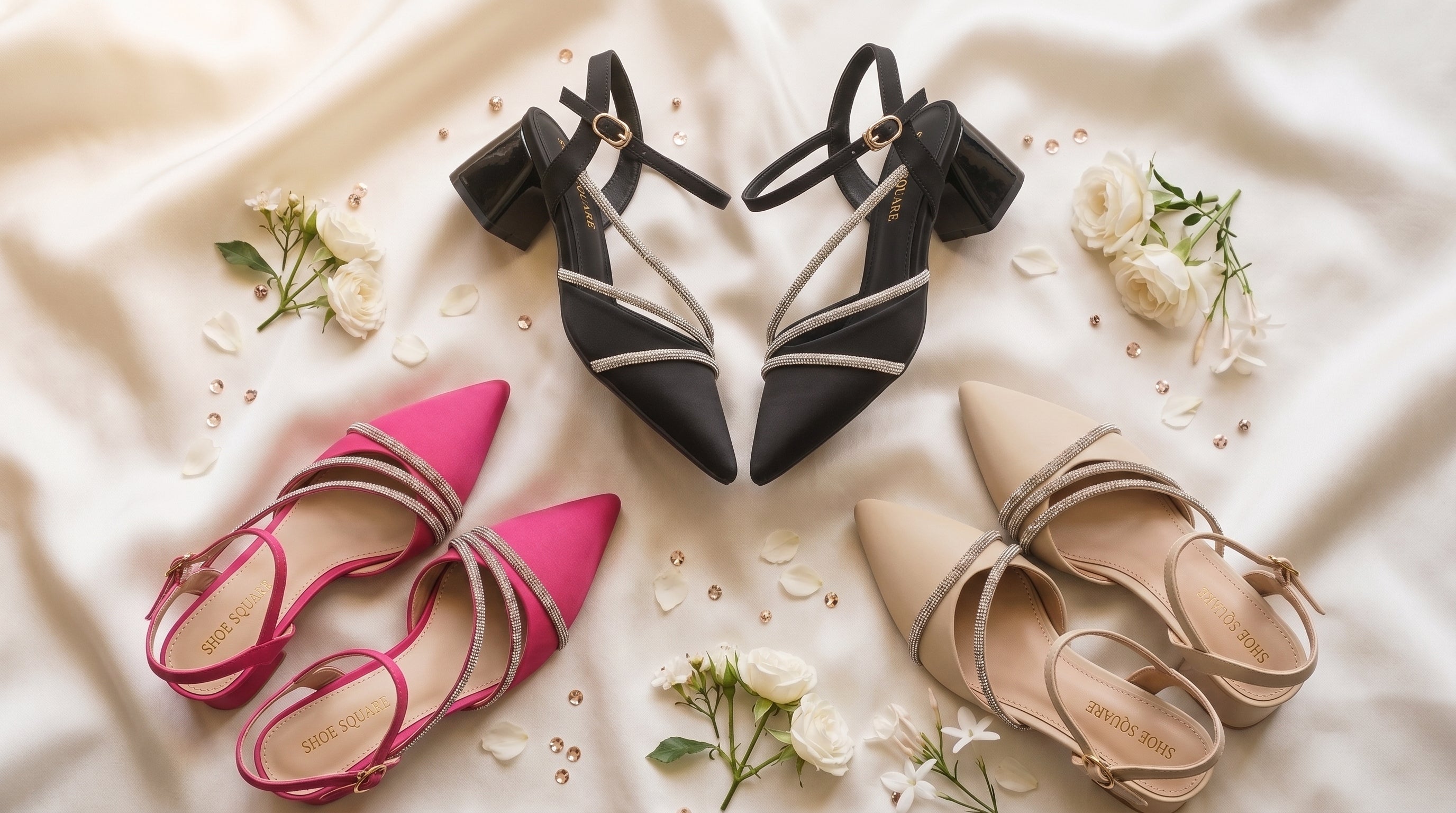 comfortable block heel bridal shoes Pakistan