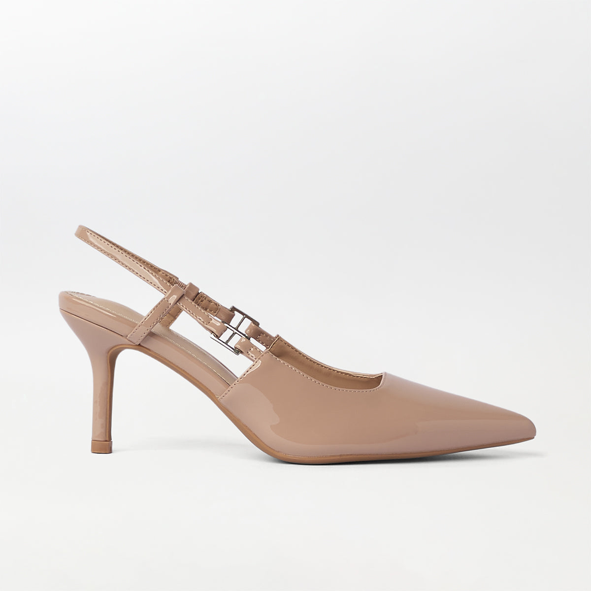 Slingback Kitten Heels Pink - (CH269)