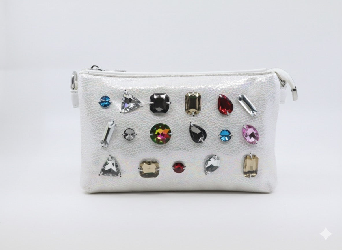 Stones embellish pouch (SB93)