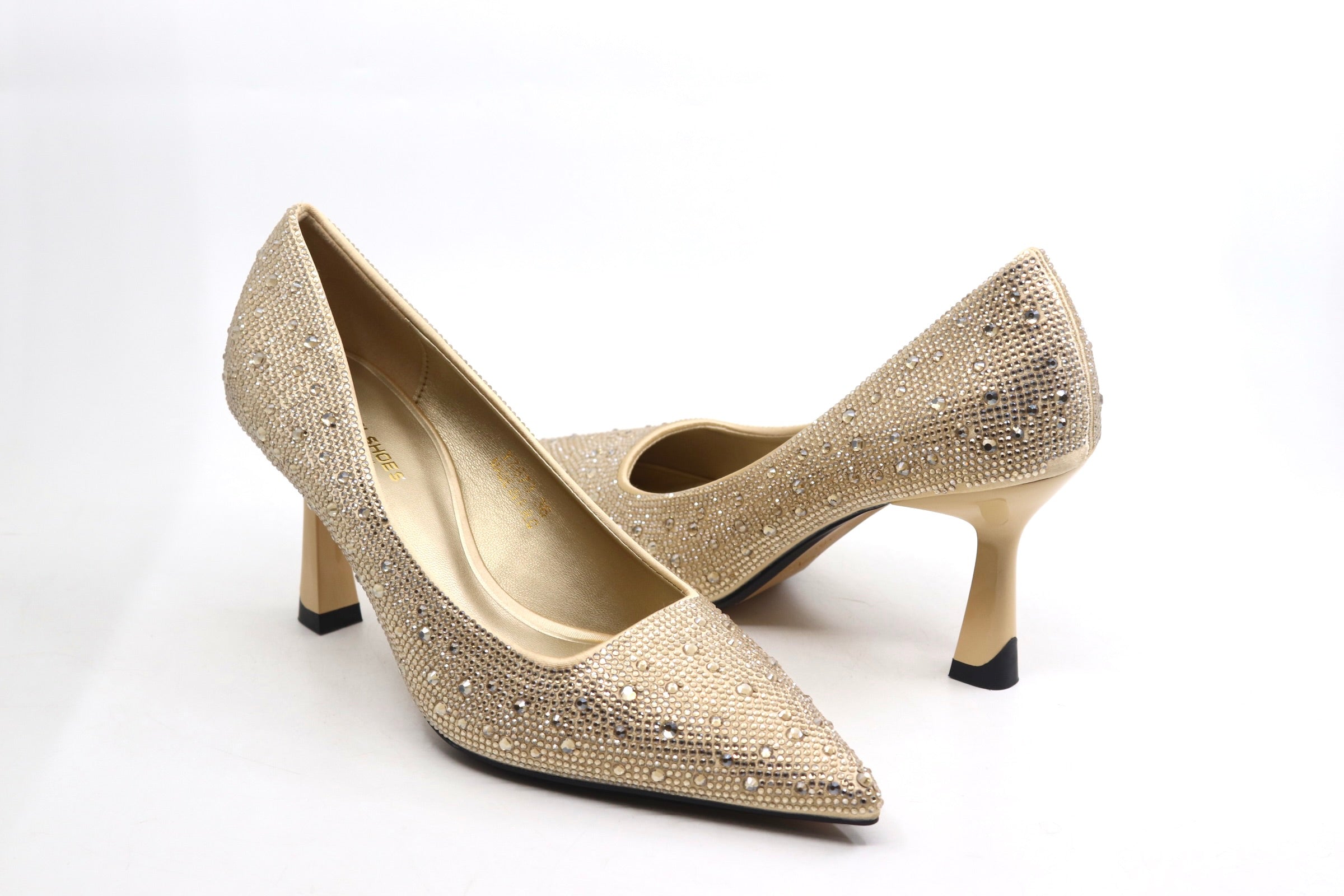 Stones Embellished Court Shoes - (UG08)