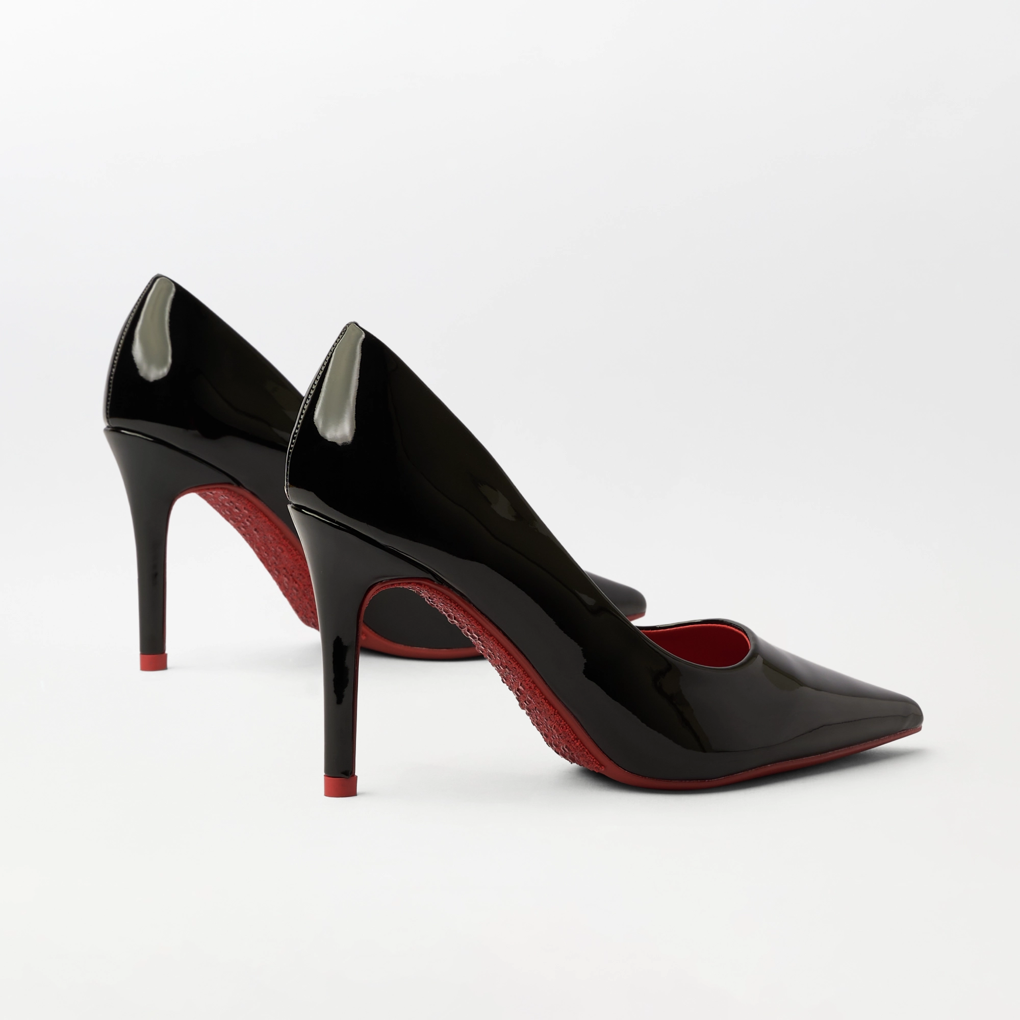 High Heel Stiletto Pumps Black - (CH345)