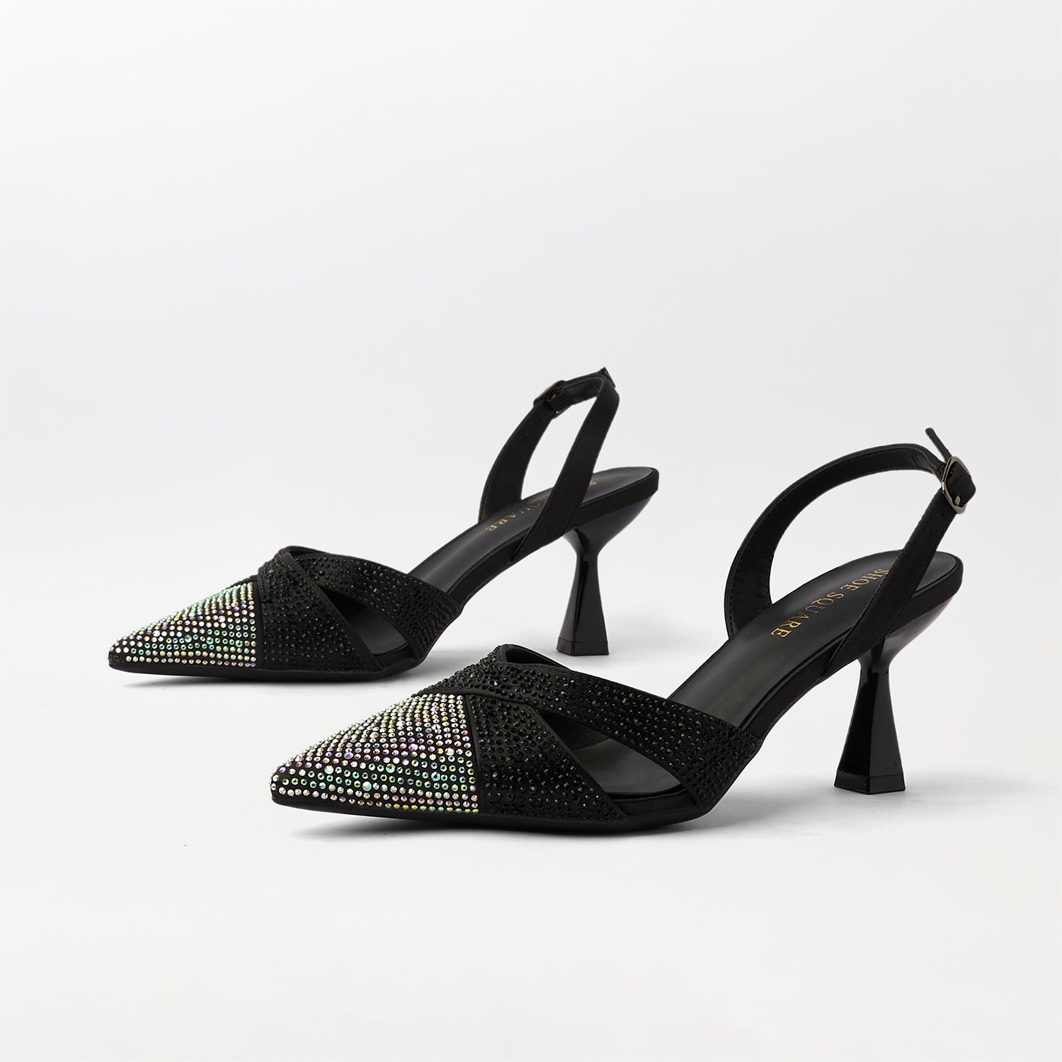 Pointed Toe Kitten Heels Sandals - CH303