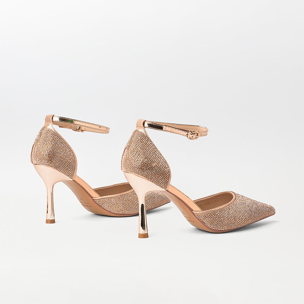 Stones Embellished Bridal Heels - (CH224)