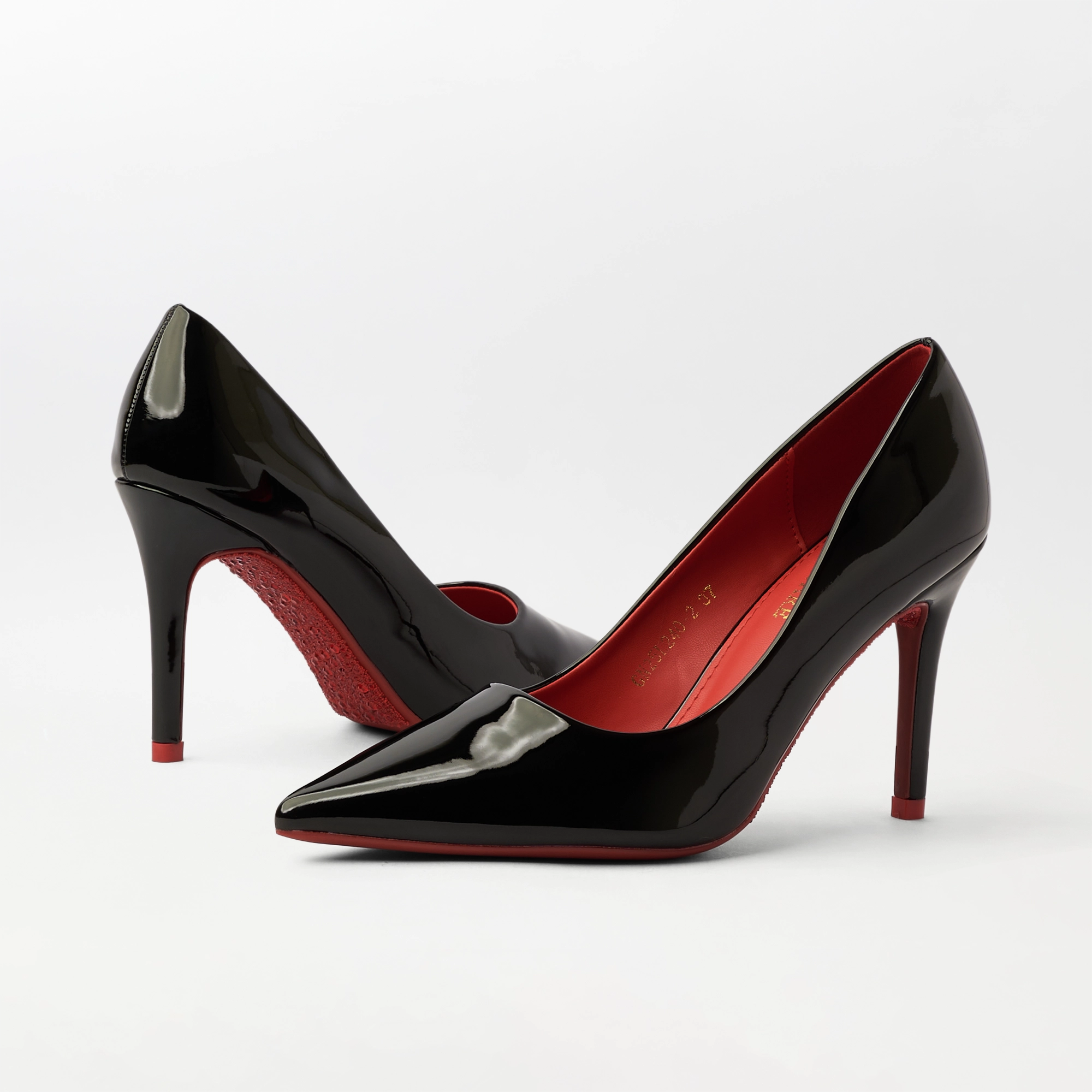 High Heel Stiletto Pumps Black - (CH345)