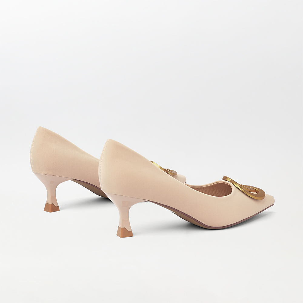 Embellished Kitten Heels Court Shoes (CH179)