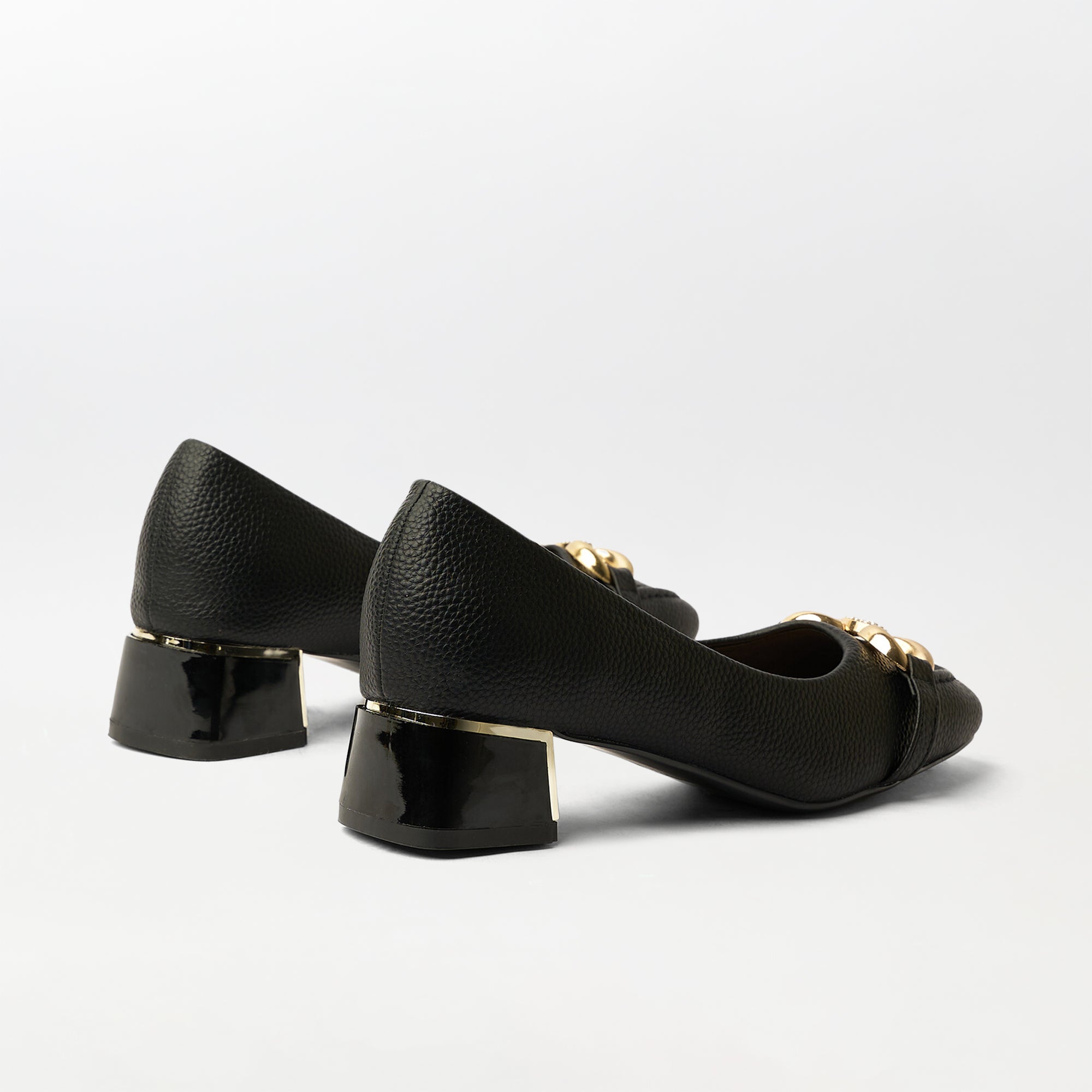 PU Leather Block Heel (CH150)