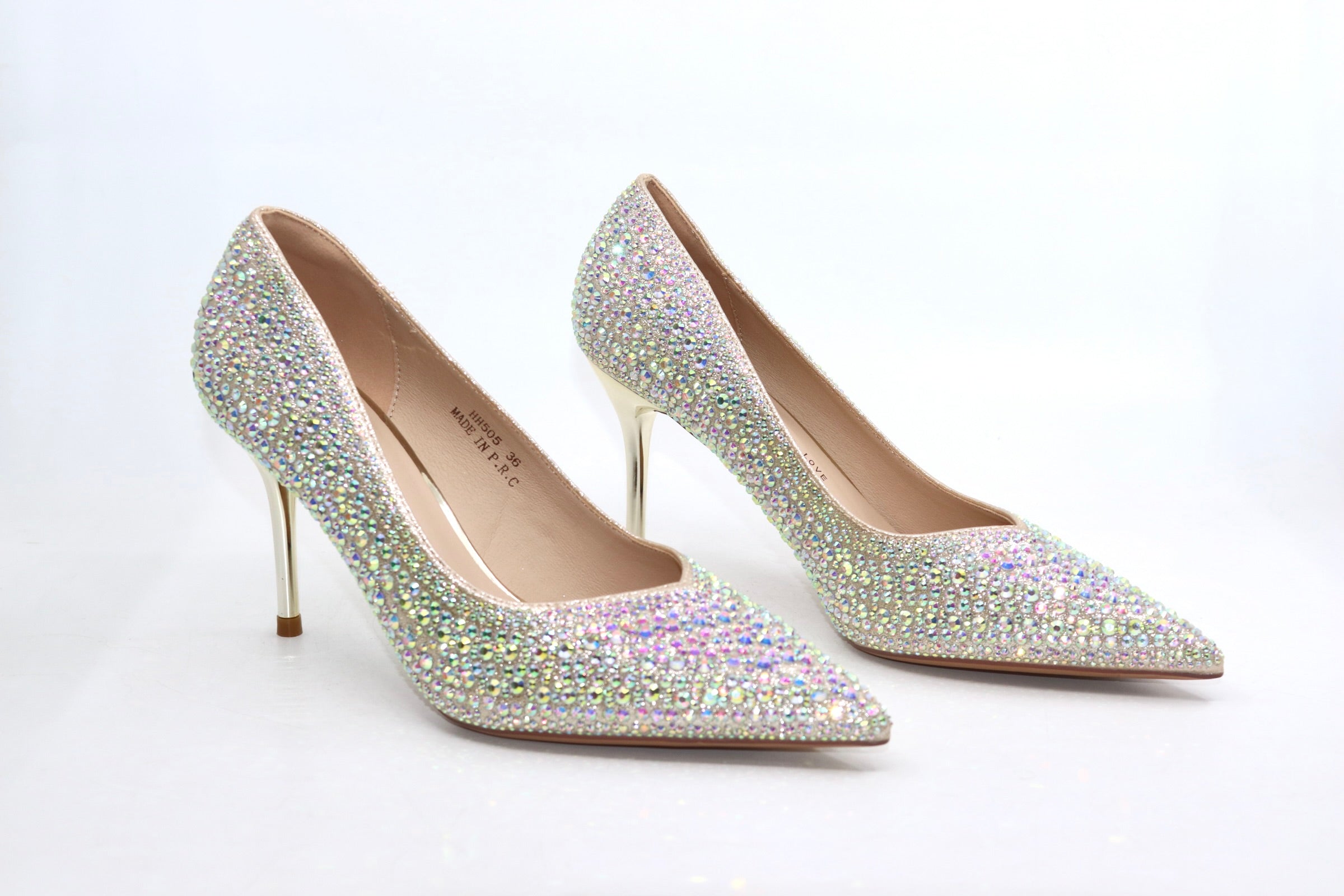 Stones Embellished Court Shoes - (UG09)