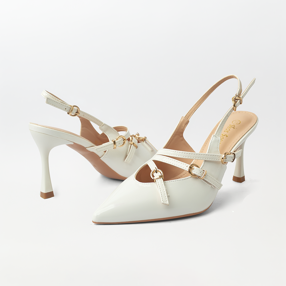 Multiple strap buckle closure heels (CH115)