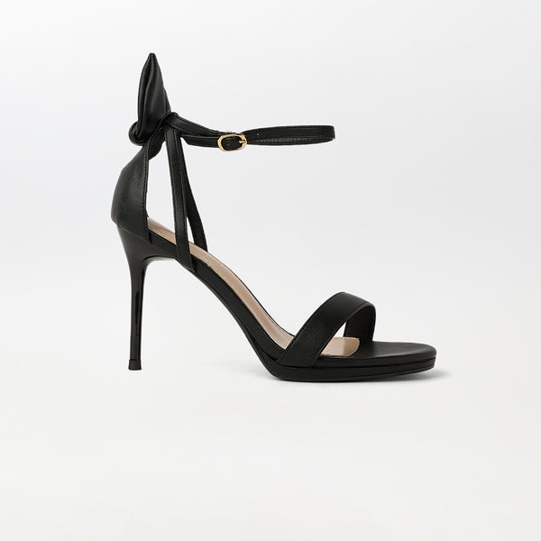 Bow tie Slingback High Heels Black - (CH241)