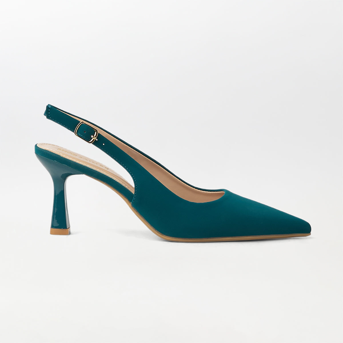 Slingback Kitten Heels Blue - (CH243)