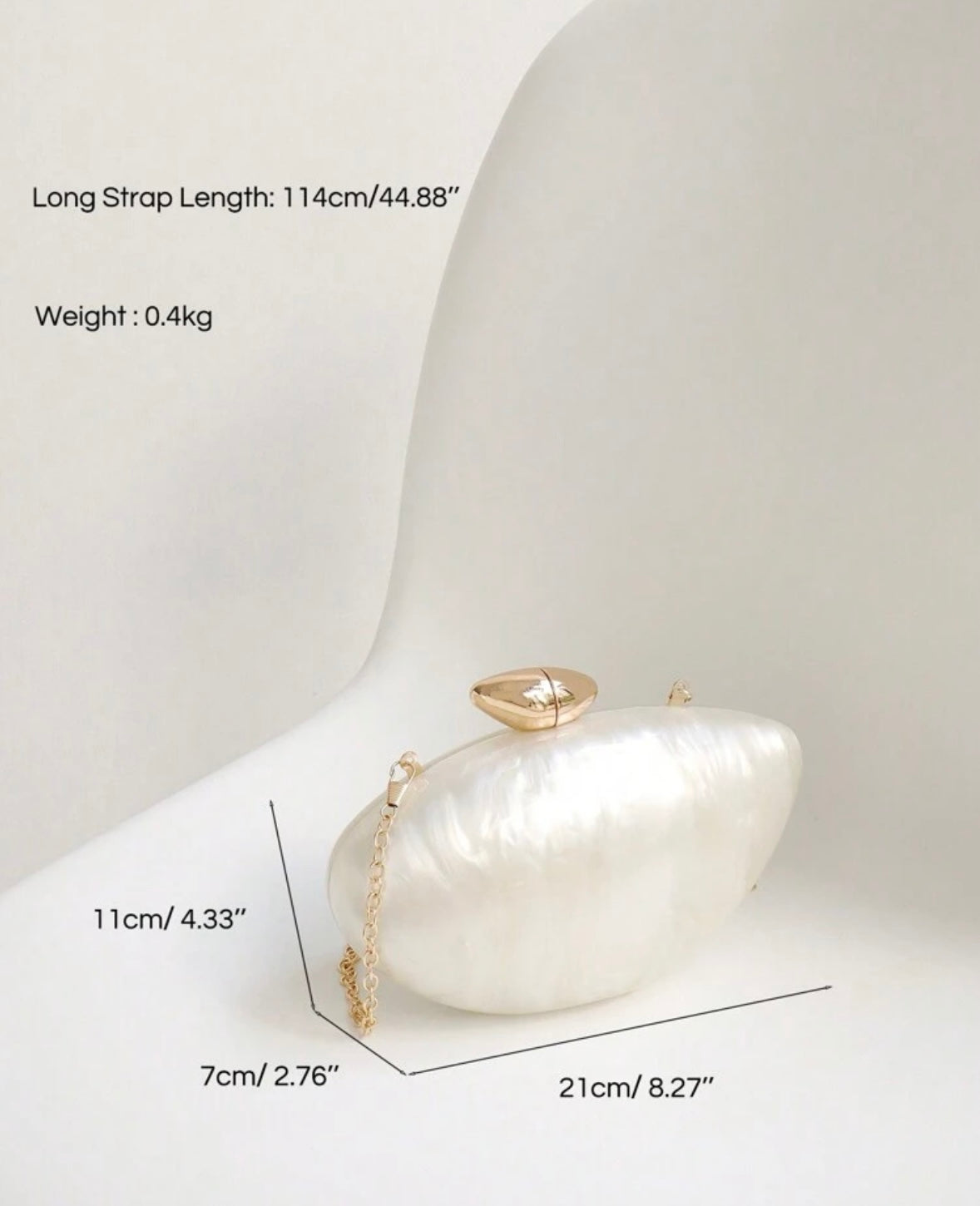Acrylic clutch 
(SB217)