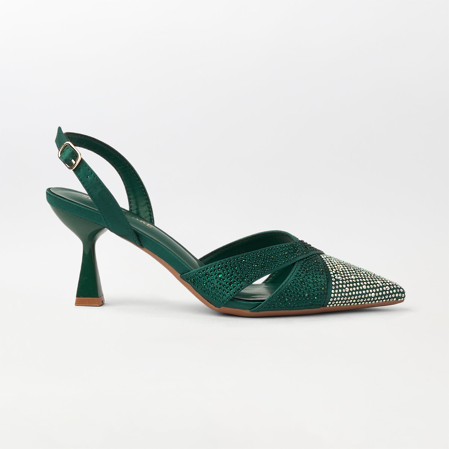 Pointed Toe Kitten Heels Sandals - CH305