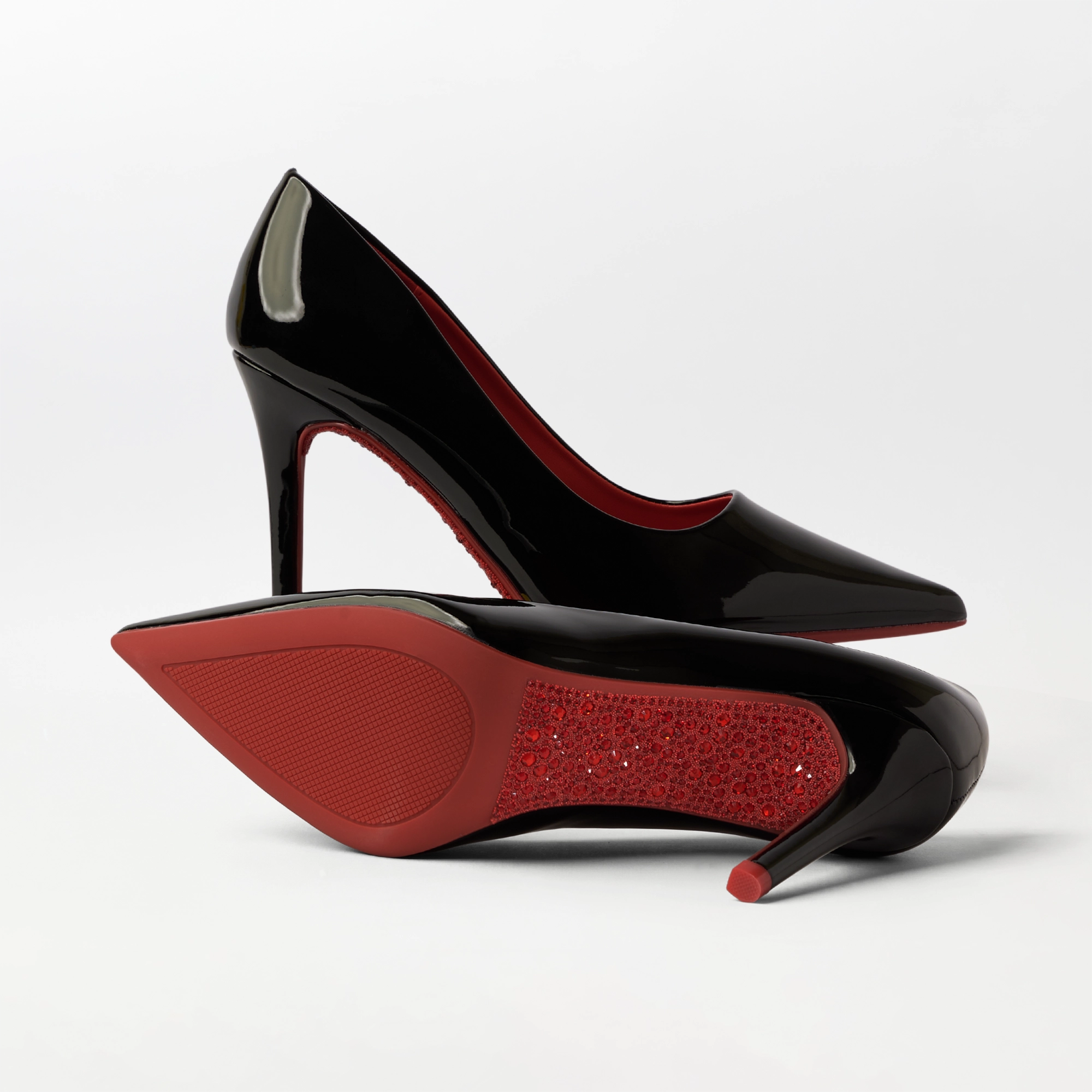 High Heel Stiletto Pumps Black - (CH345)
