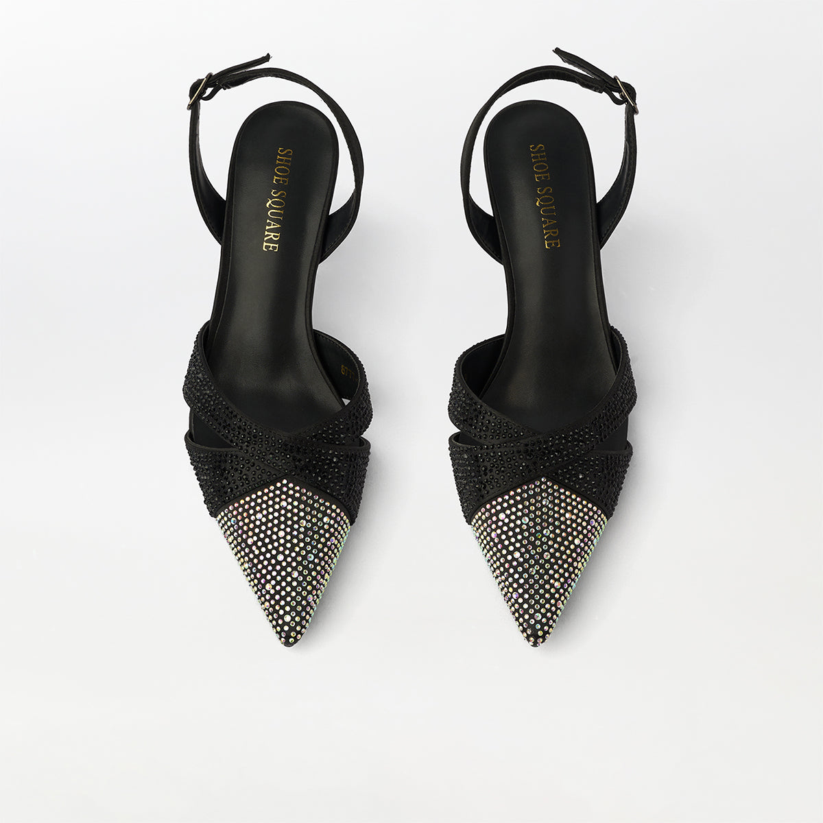 Pointed Toe Kitten Heels Sandals - CH303