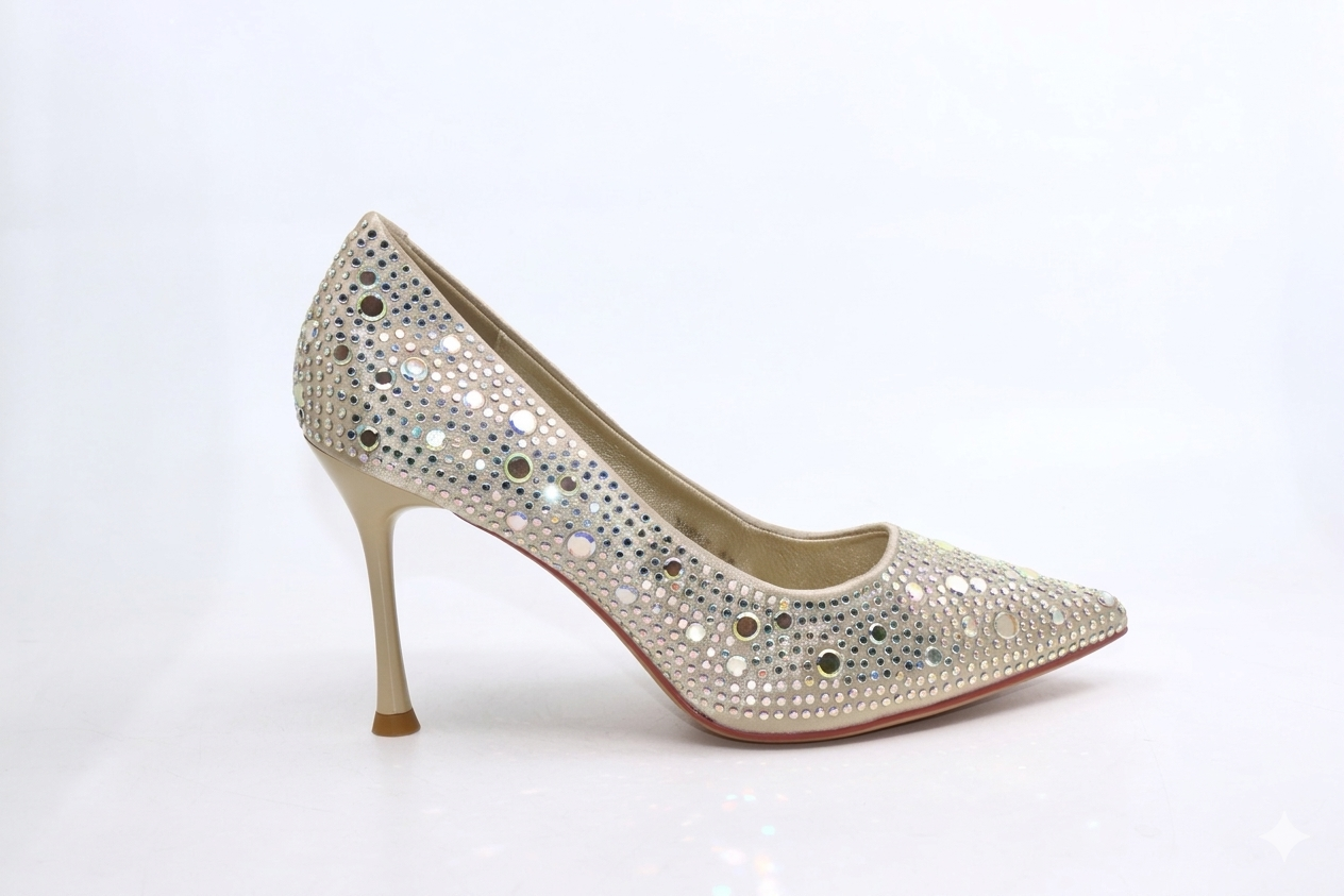 Stone Embellished Court Shoes - (UG01)