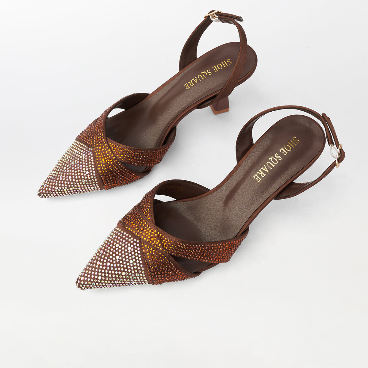Pointed Toe Kitten Heels Sandals - CH304