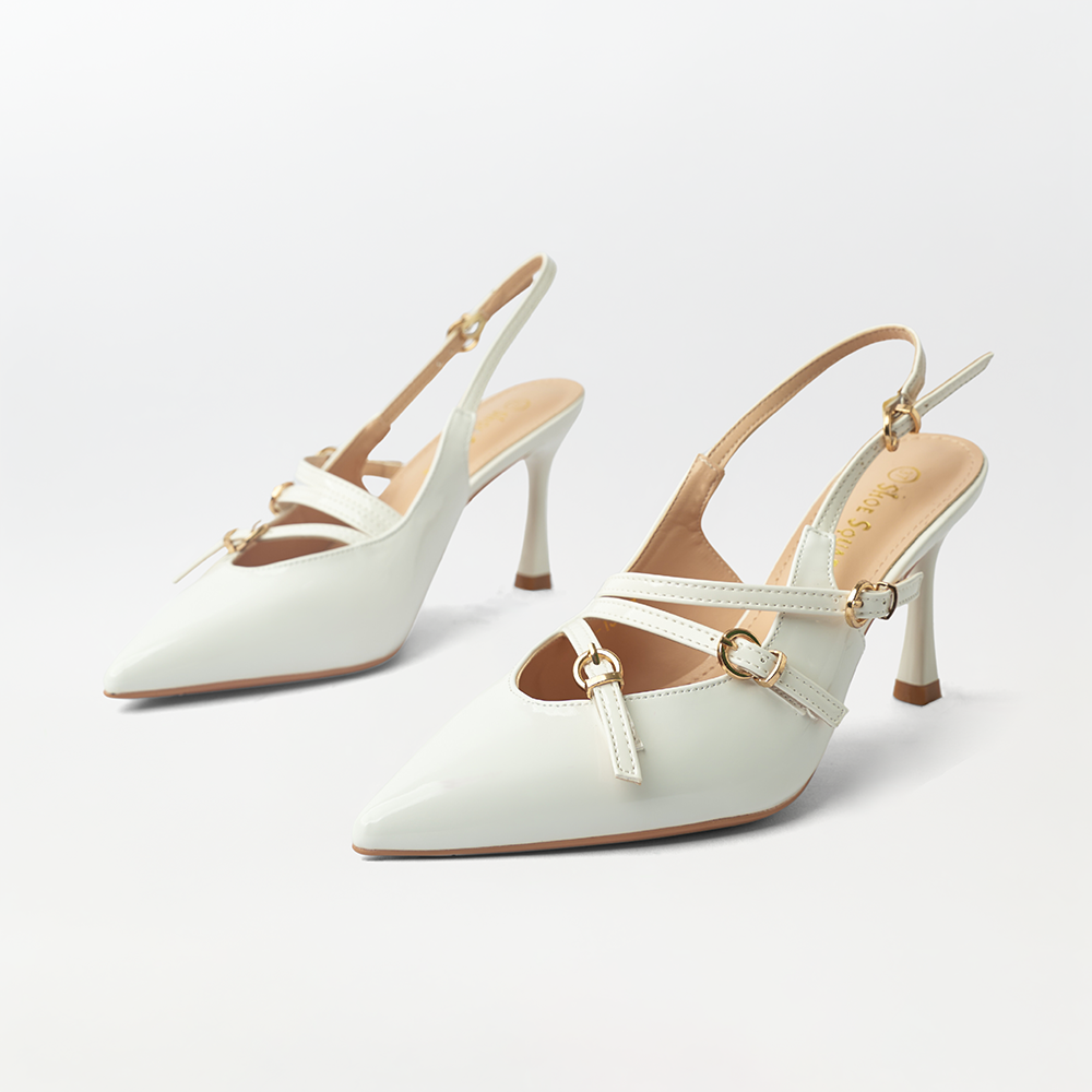 Multiple strap buckle closure heels (CH115)