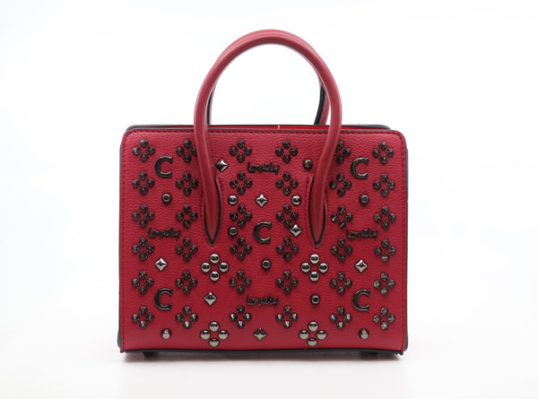 Leather bag embellished with metal studs (SB51)