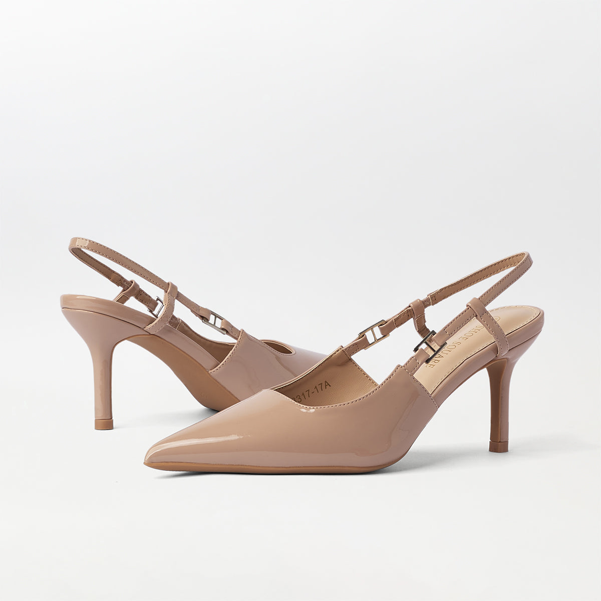 Slingback Kitten Heels Pink - (CH269)