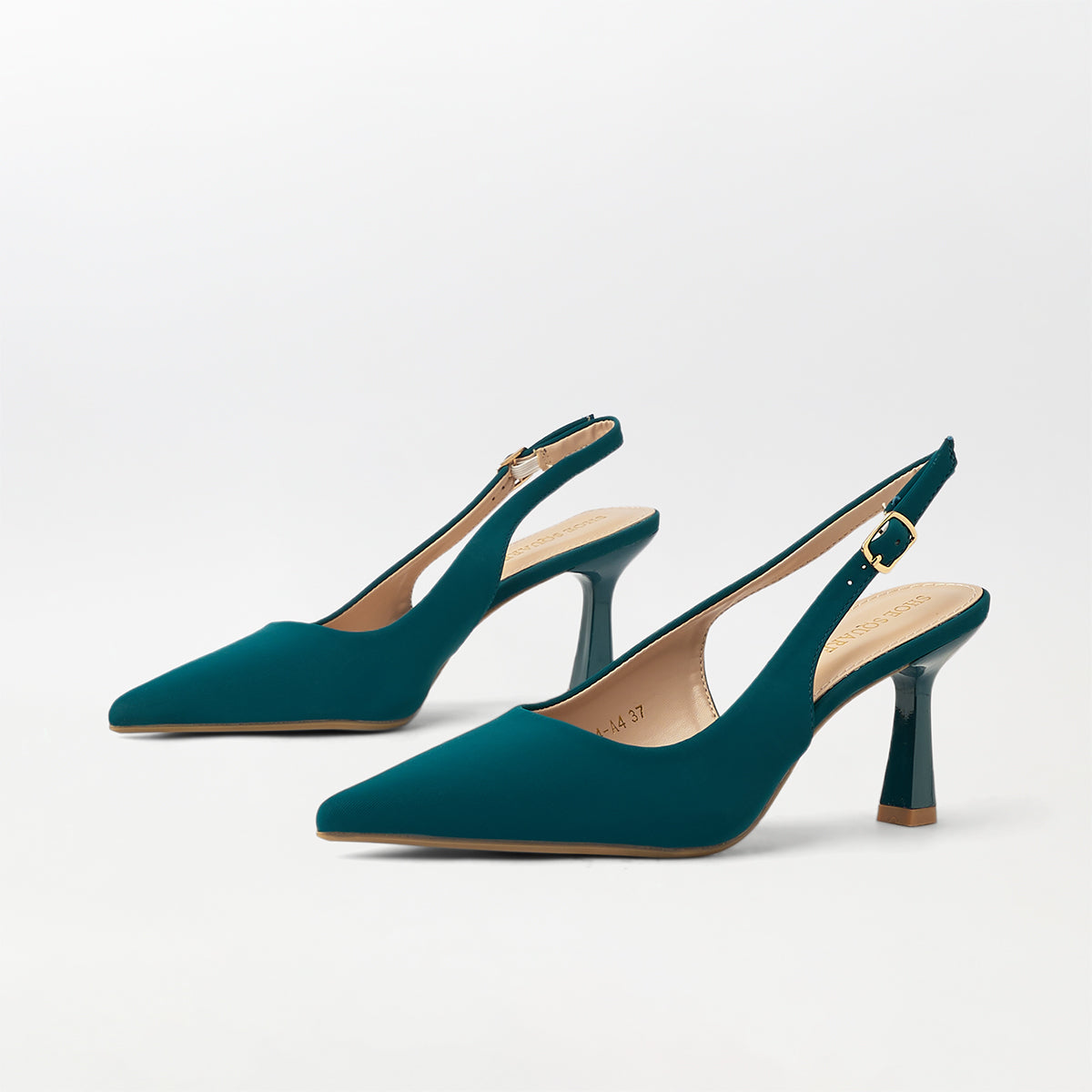 Slingback Kitten Heels Blue - (CH243)
