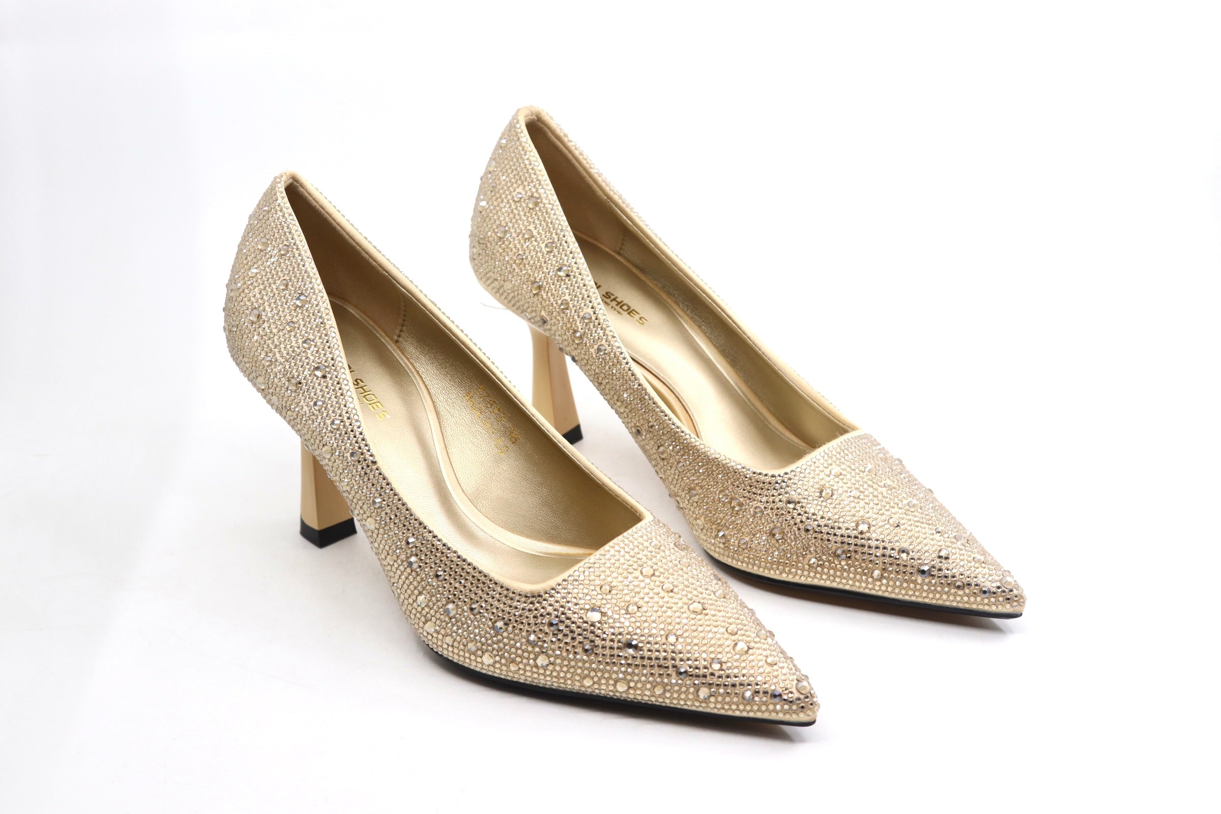 Stones Embellished Court Shoes - (UG08)
