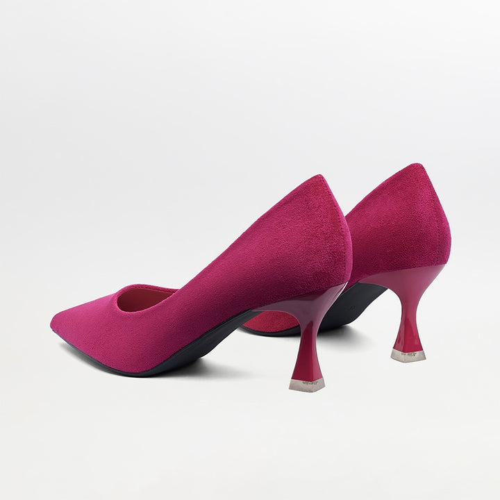 Suede-short heel court shoes(CH126)