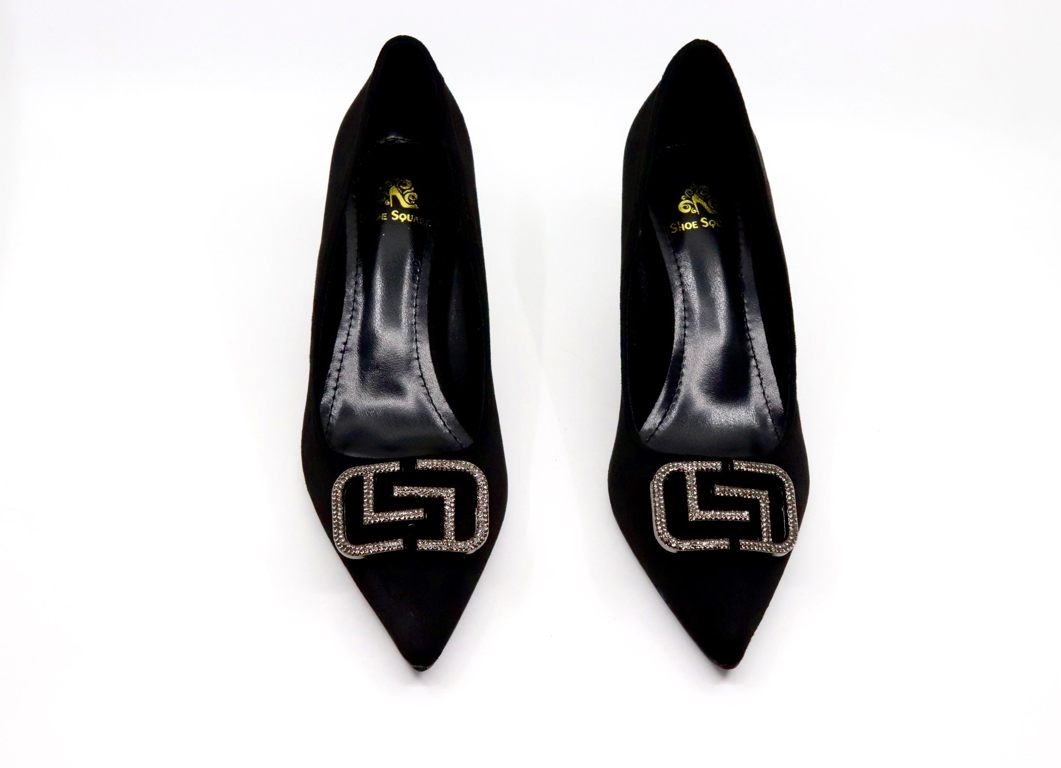 Formal Suede Court Shoes - Short Heels (CH71)
