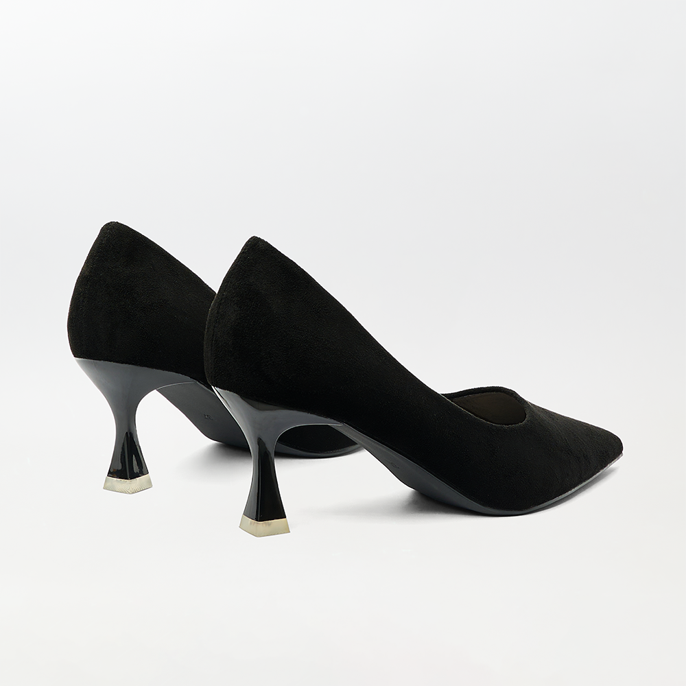 Suede-short heel court shoes(CH124)