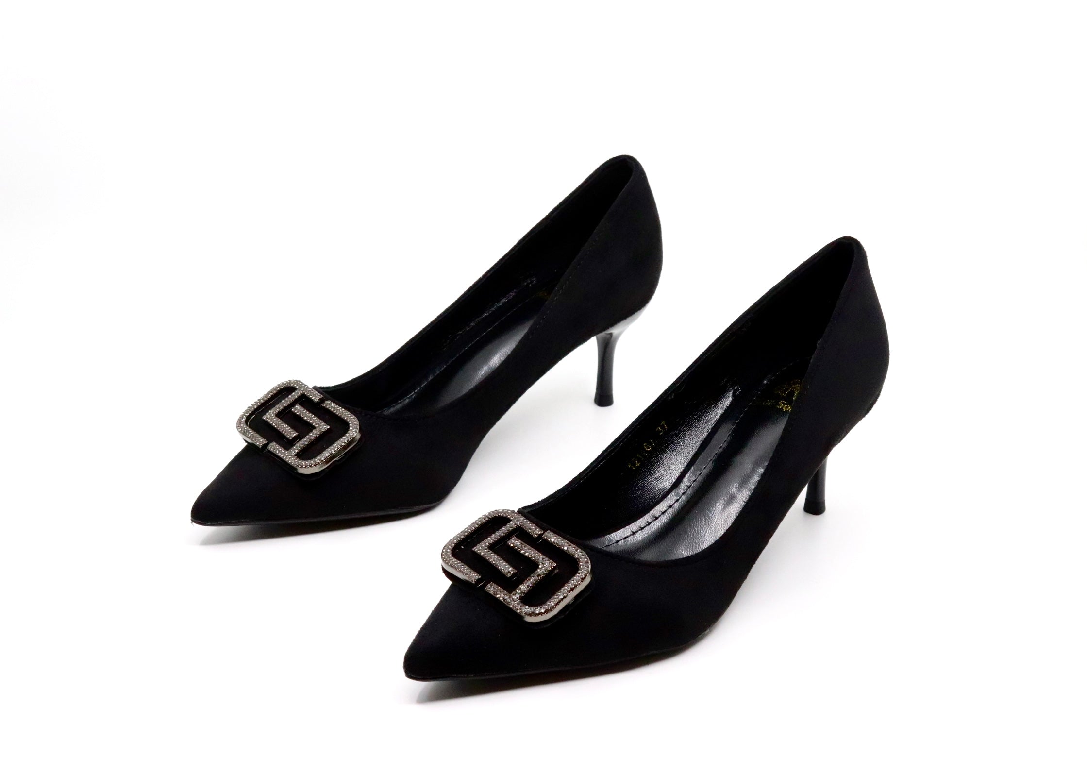 Formal Suede Court Shoes - Short Heels (CH71)