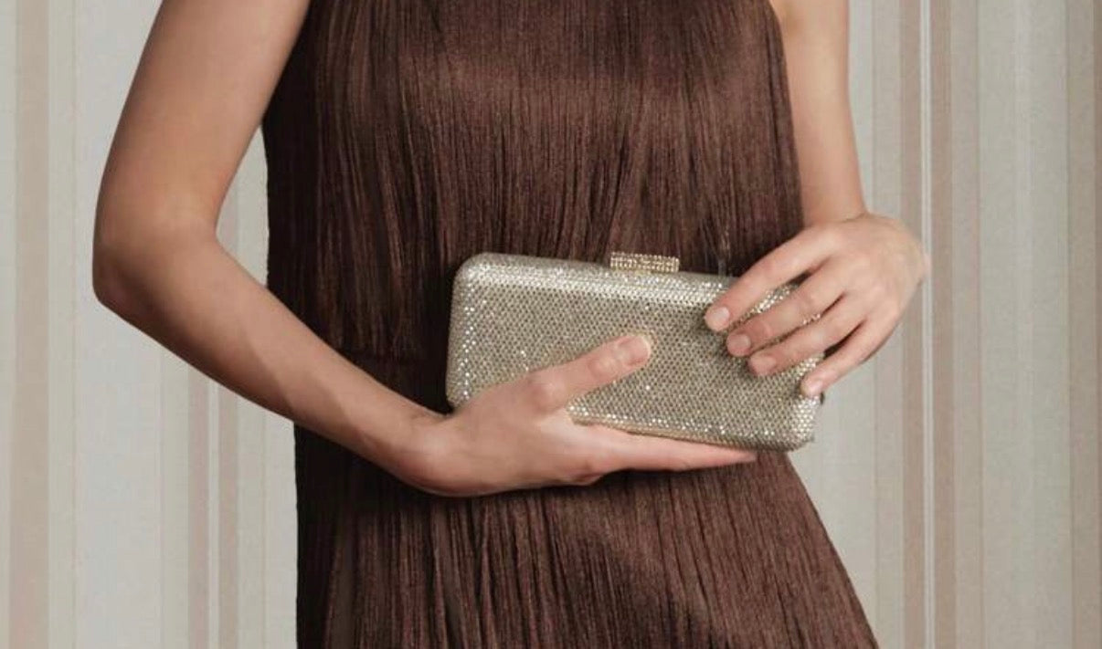 Rhinestone embellished clutch 
(SB02)