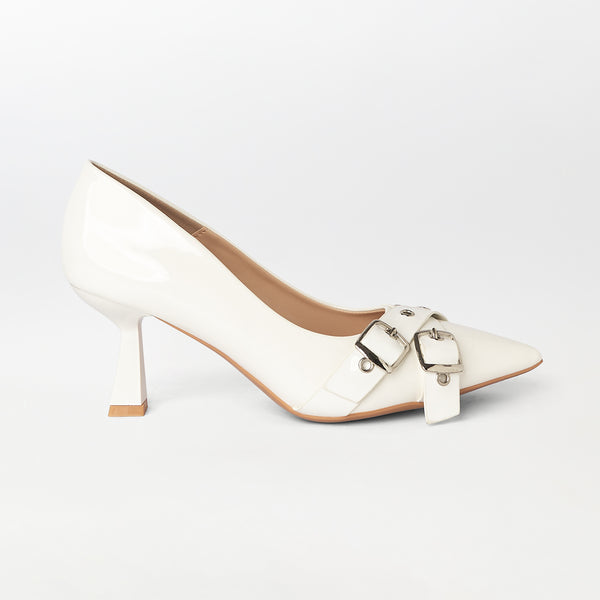 Kitten Heels Buckle Court Shoes (CH200)