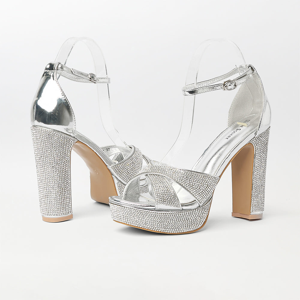 Partywear Sandal with Ankle Strap (CH193)