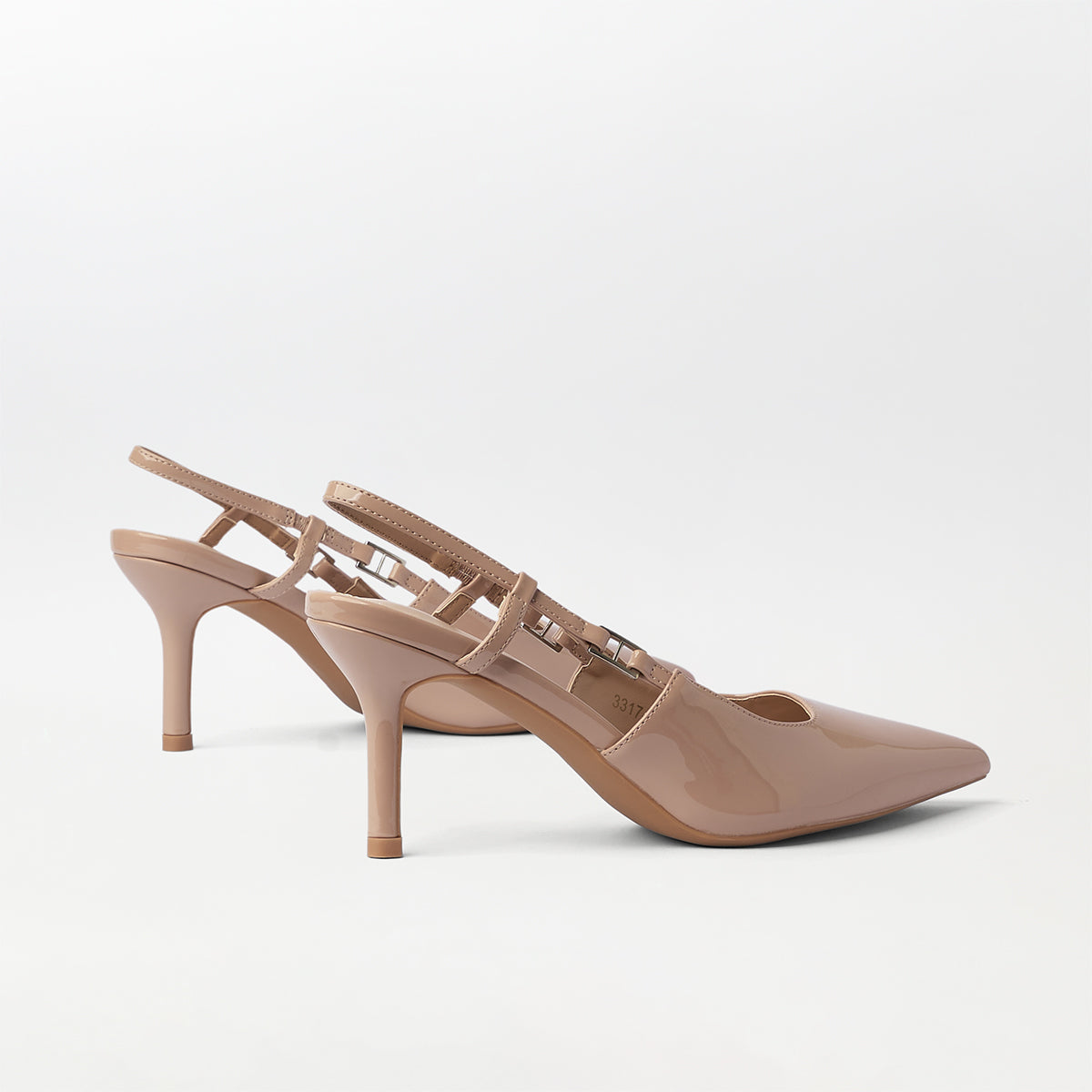 Slingback Kitten Heels Pink - (CH269)