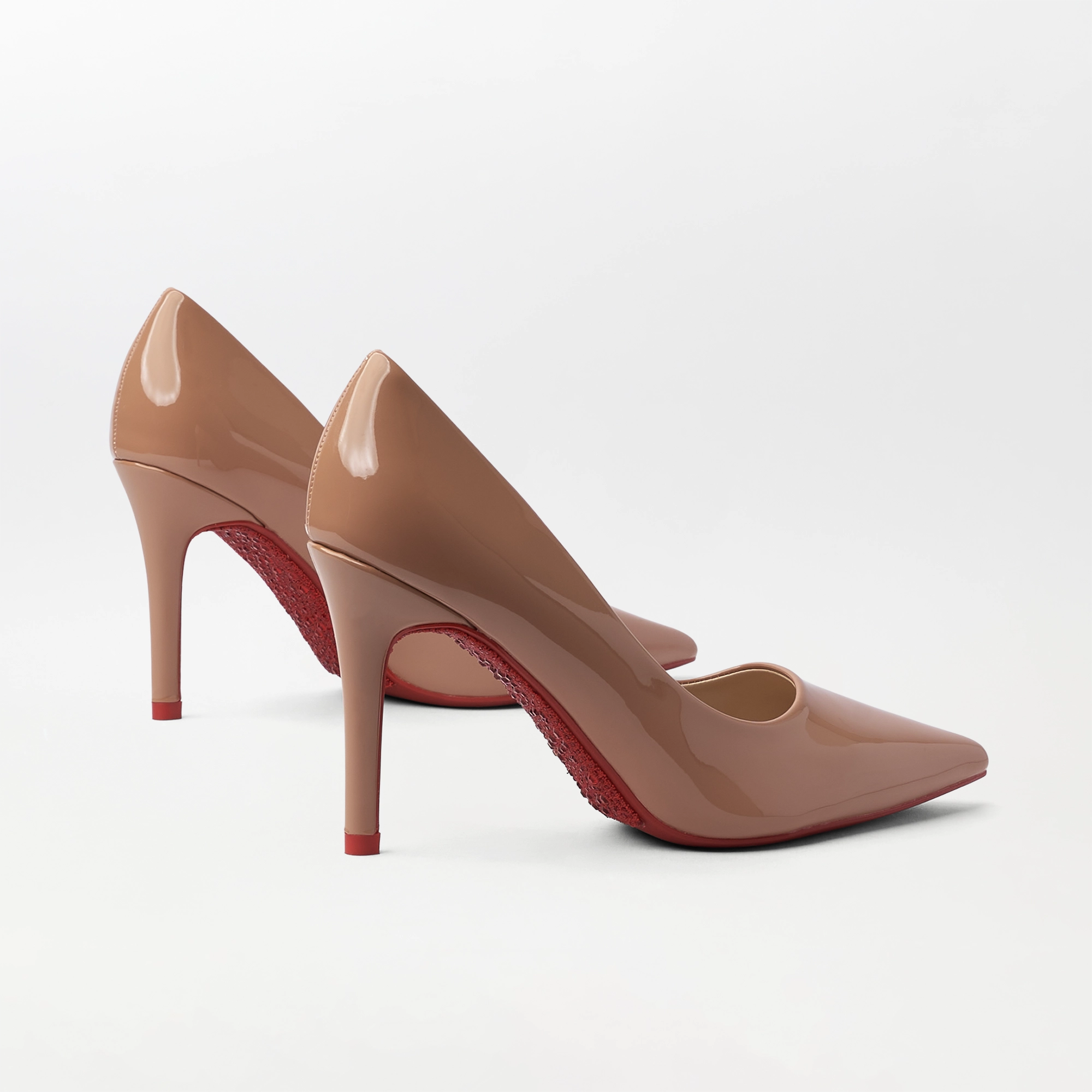 High Heel Stiletto Pumps Nude - (CH346)