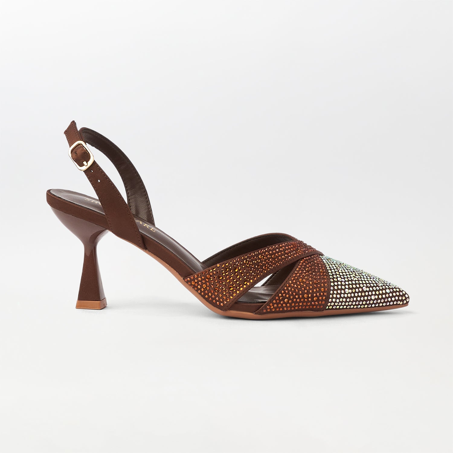 Pointed Toe Kitten Heels Sandals - CH304