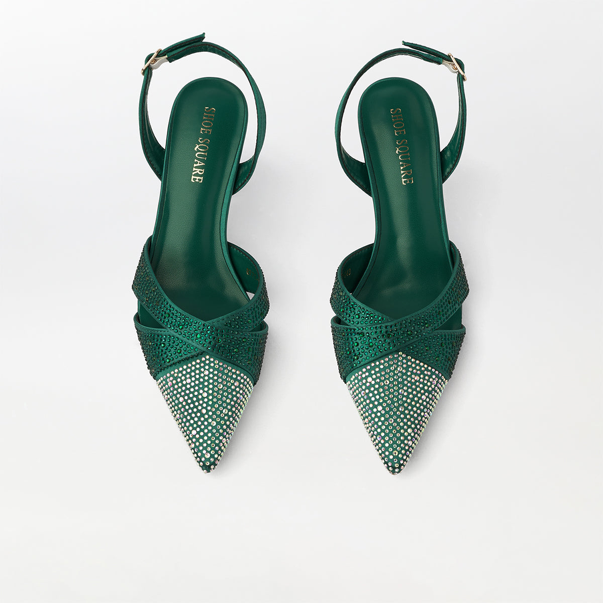 Pointed Toe Kitten Heels Sandals - CH305