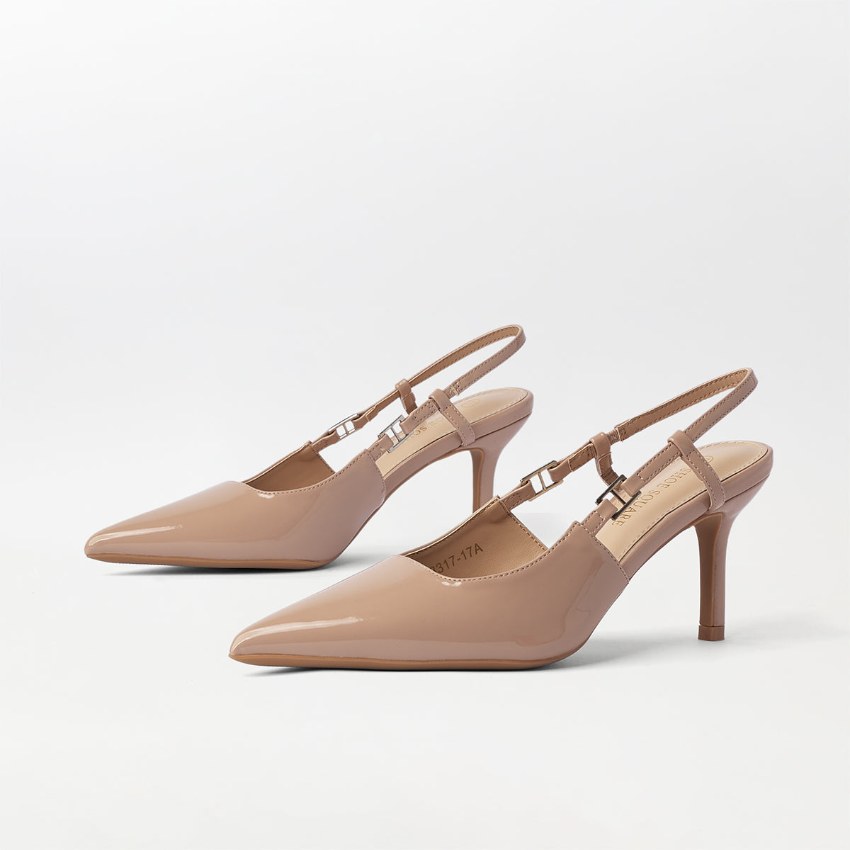 Slingback Kitten Heels Pink - (CH269)