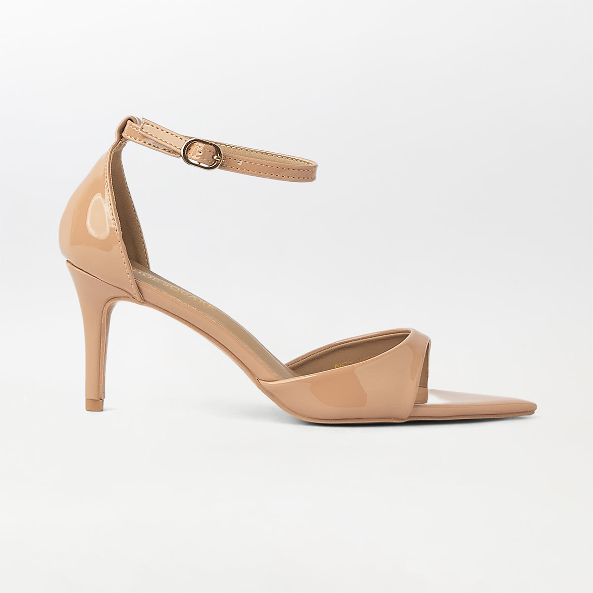 Glossy Slingback High Heels Beige - (CH260)