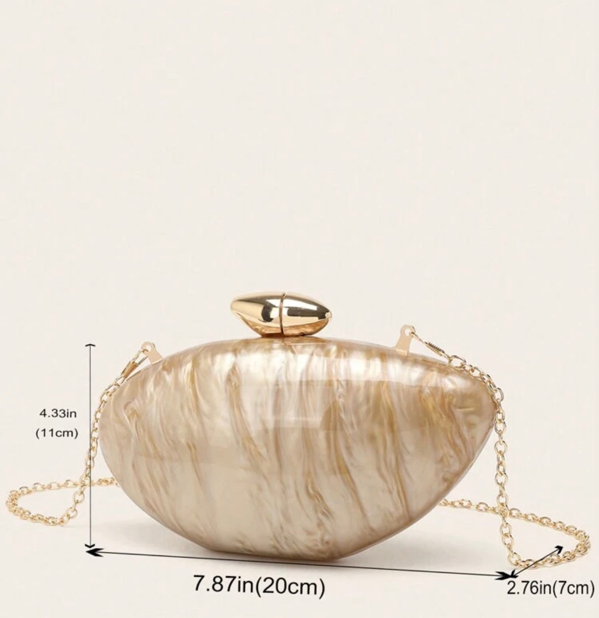 Acrylic clutch 
(SB217)