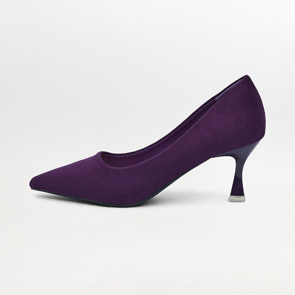 Suede-short heel court shoes(CH127)