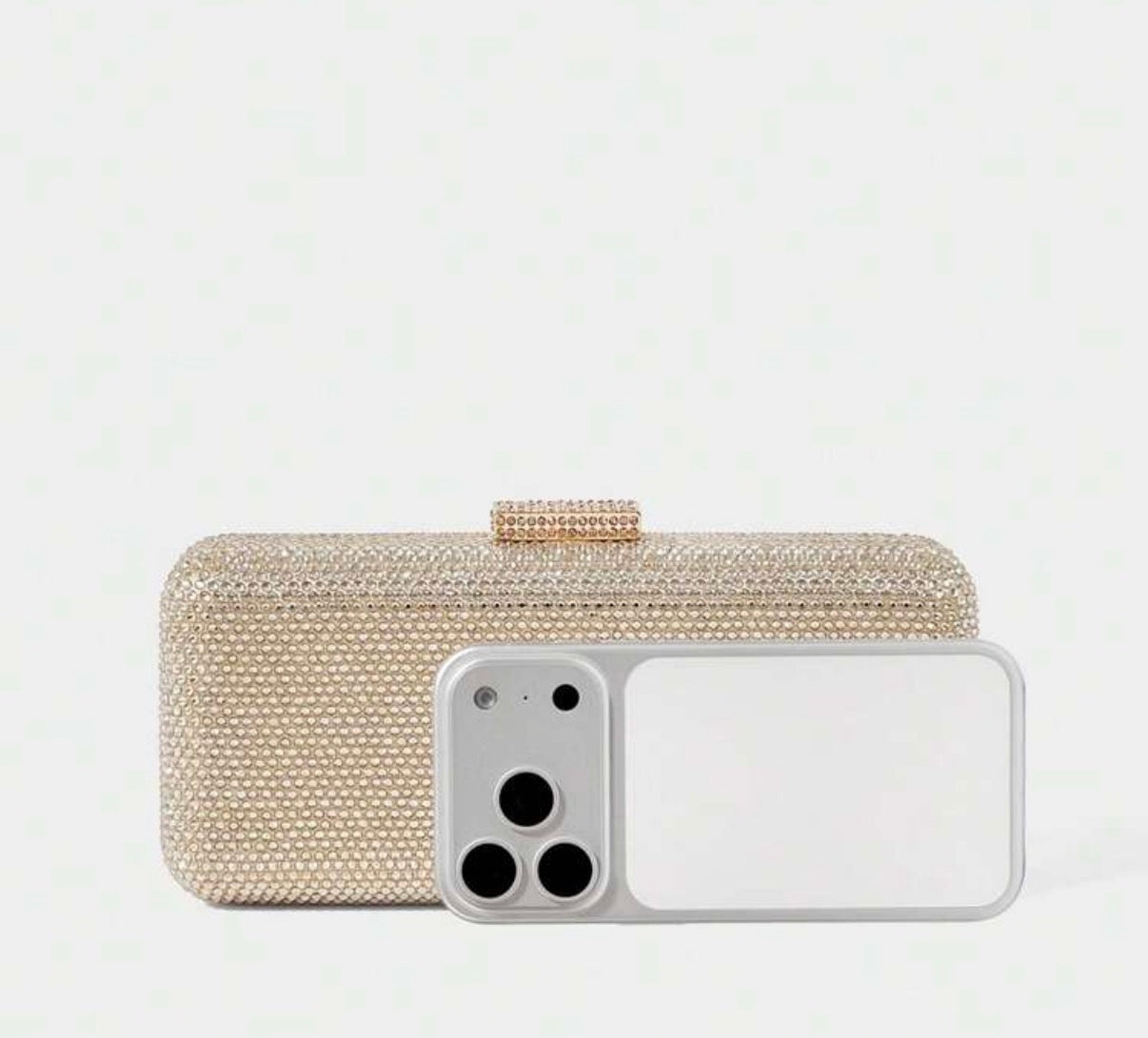 Rhinestone embellished clutch 
(SB02)