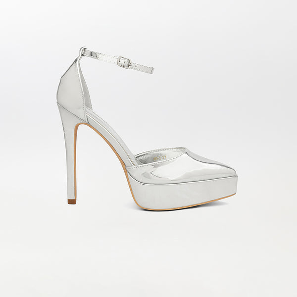 Metallic Ankle strap-Bridal High Heels(CH99)