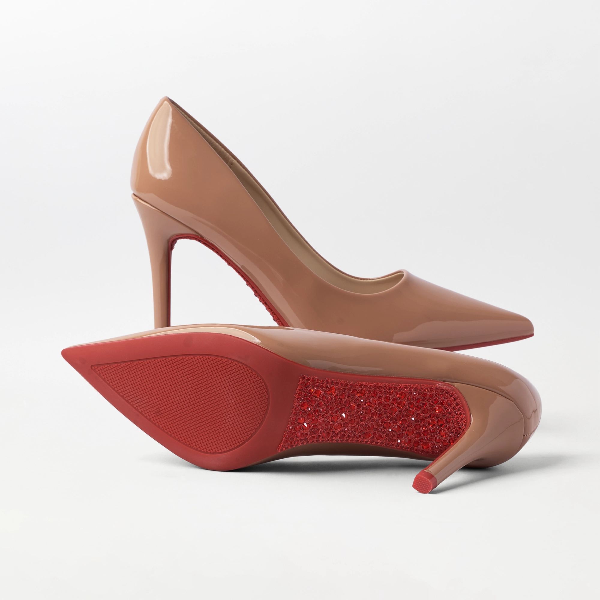 High Heel Stiletto Pumps Nude - (CH346)