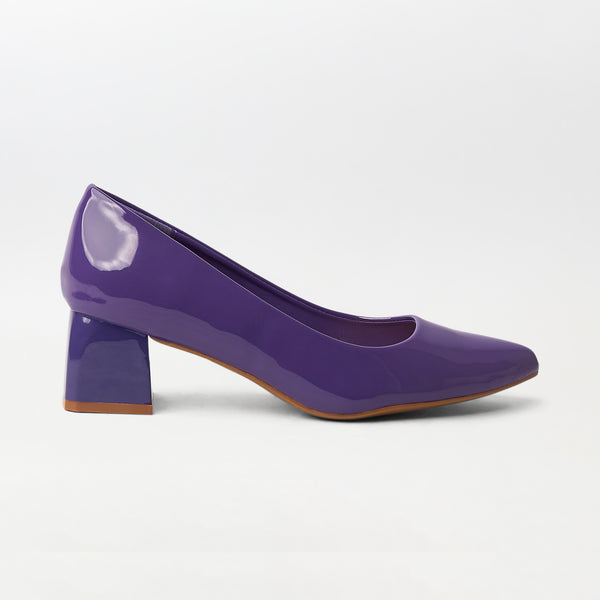 Patent block heel-purple (CH144)