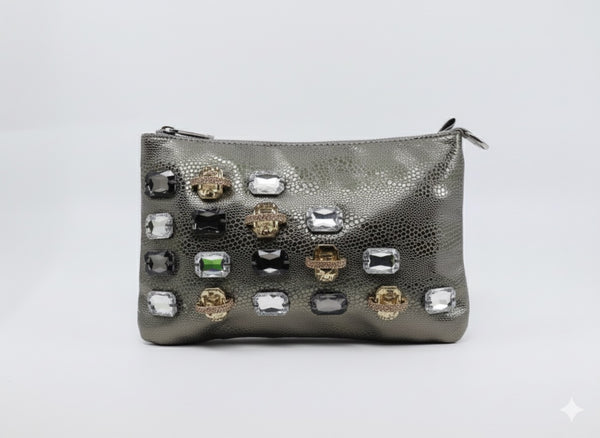 Stones embellish pouch (Sb91)