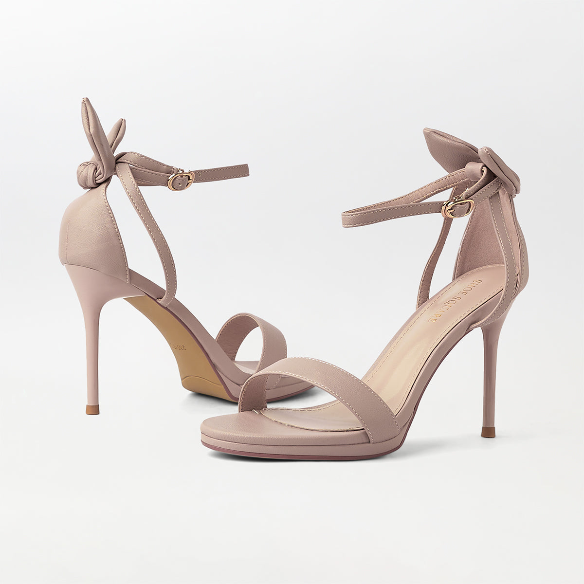 Bow tie Slingback High Heels Pink - (CH242)