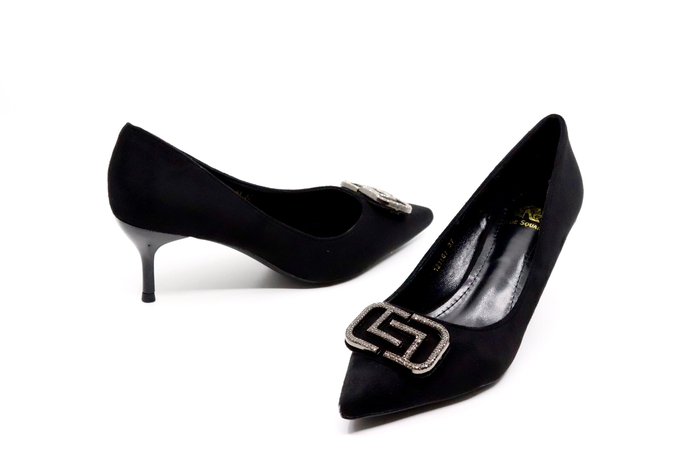 Formal Suede Court Shoes - Short Heels (CH71)