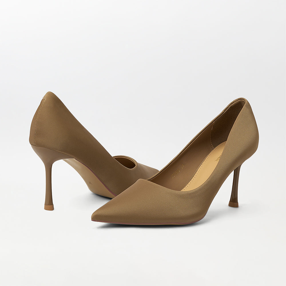 High Heels Synthetic Leather Court Shoes - (CH205)