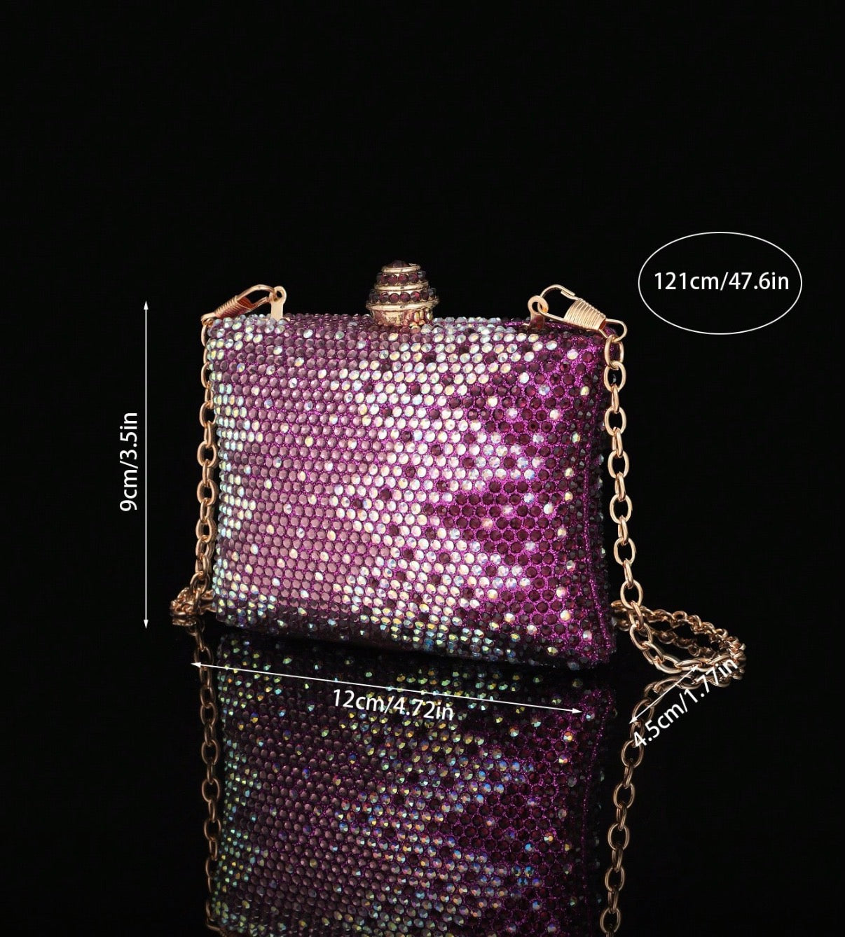Rhinestone small clutch(Sb96)