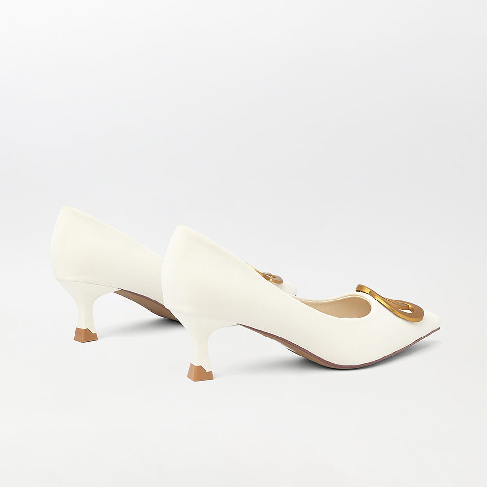 Embellished Kitten Heels Court Shoes (CH181)